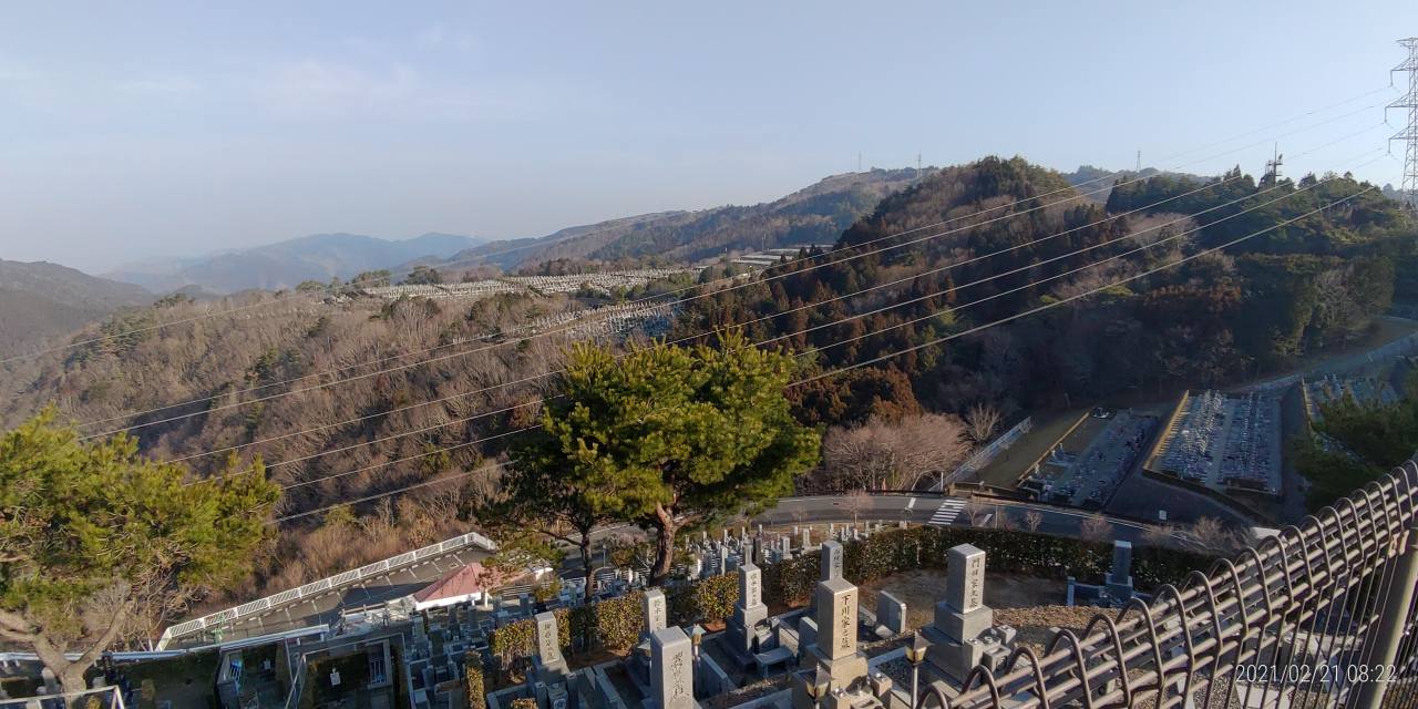 8区4番枝道駐車場からの風景