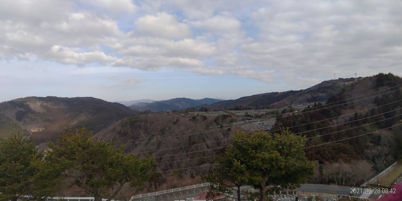 8区4番枝道駐車場から（北）風景