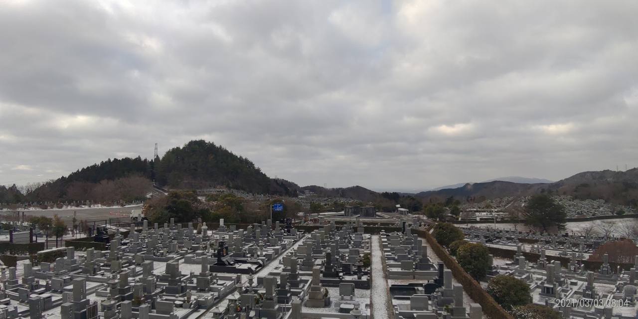 11区7番墓所から園内（南西）風景