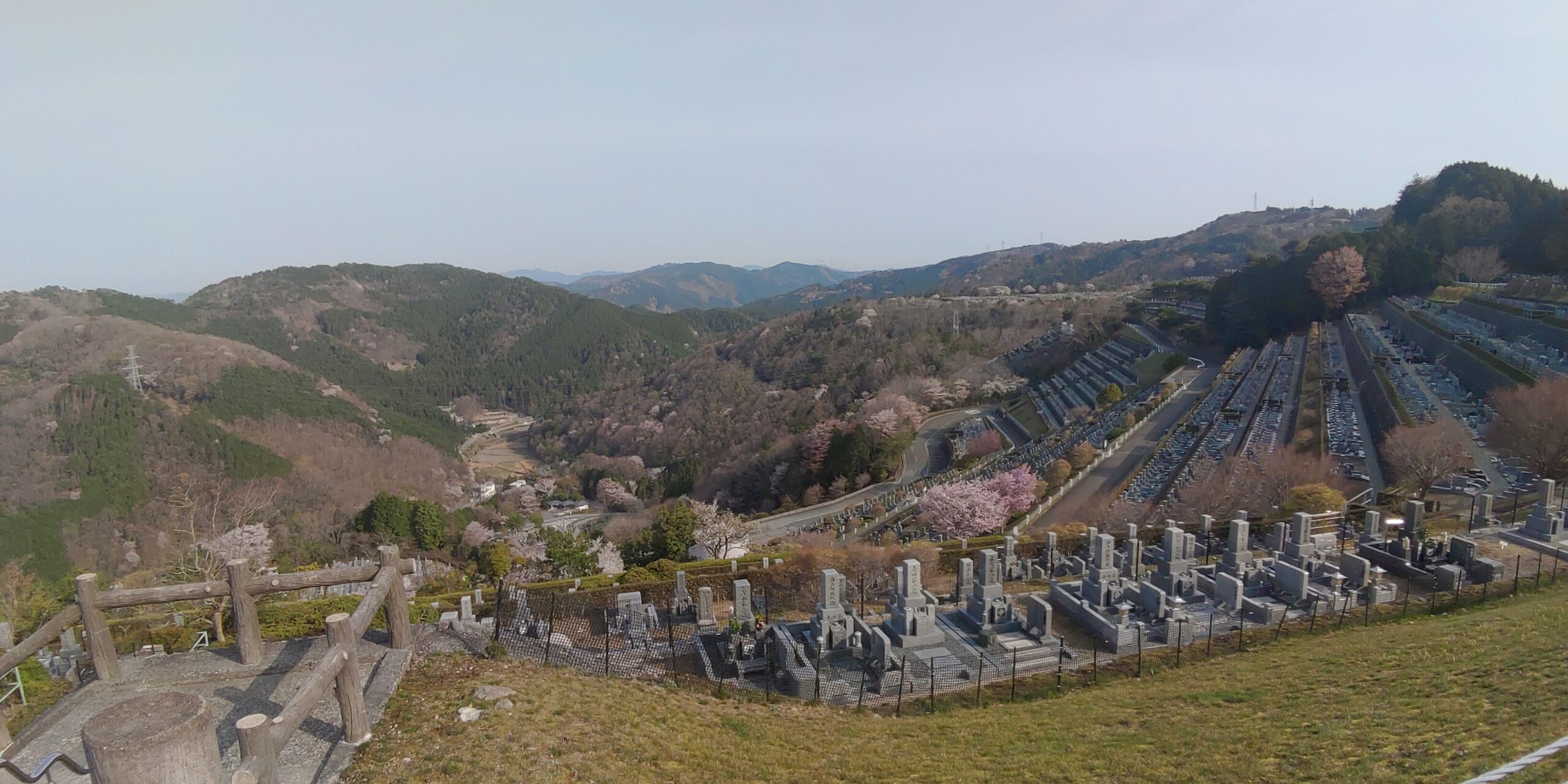 7区3番上段駐車場から風景