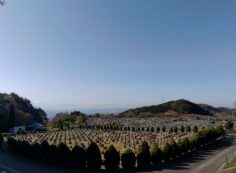 11区2番芝墓所から園内風景