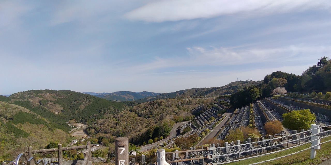 7区3番上段駐車場からの風景