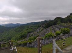 7区3番墓所上段駐車場からの風景①