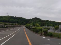 バス通り（北東向き）北口バス停方向