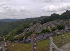 7区3番墓所上段駐車場からの風景