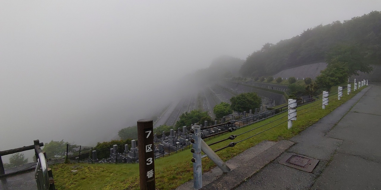 7区3番上段駐車場からの風景