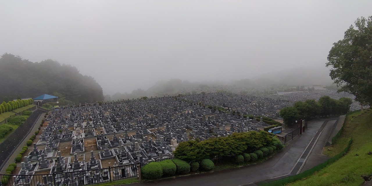 11区1番墓所から（南向き）風景