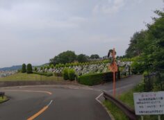 霊園北入り口から園内風景