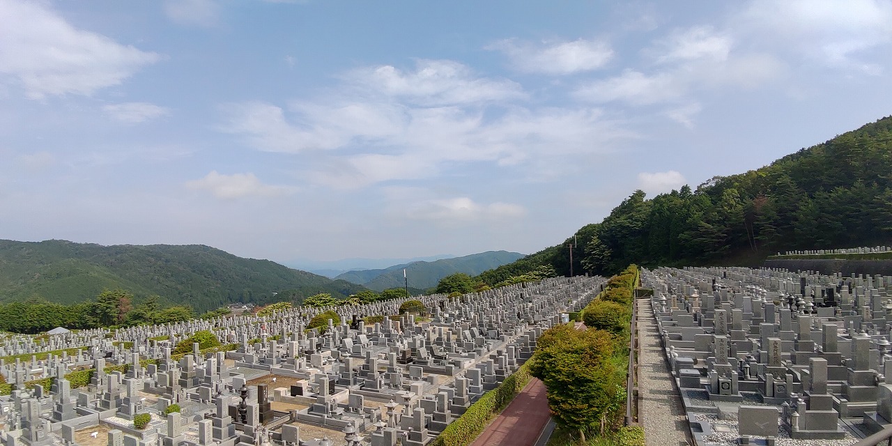 11区7番墓所から（北方向）風景