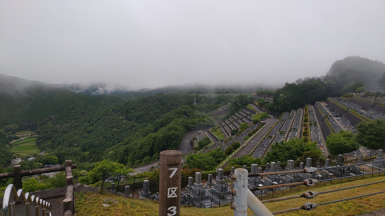 7区3番上段駐車場からの風景