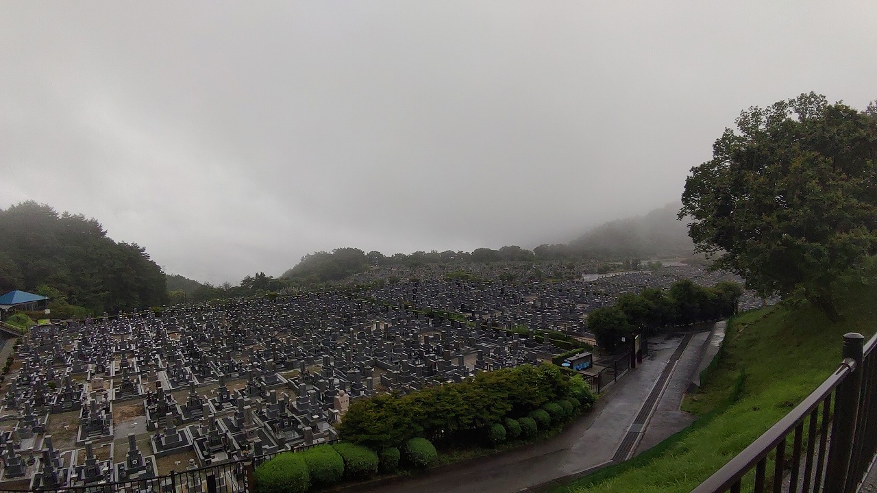 11区1番墓所から（南向き）風景