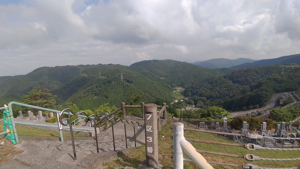 7区3番上段駐車場からの風景