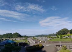 霊園北入り口から園内風景