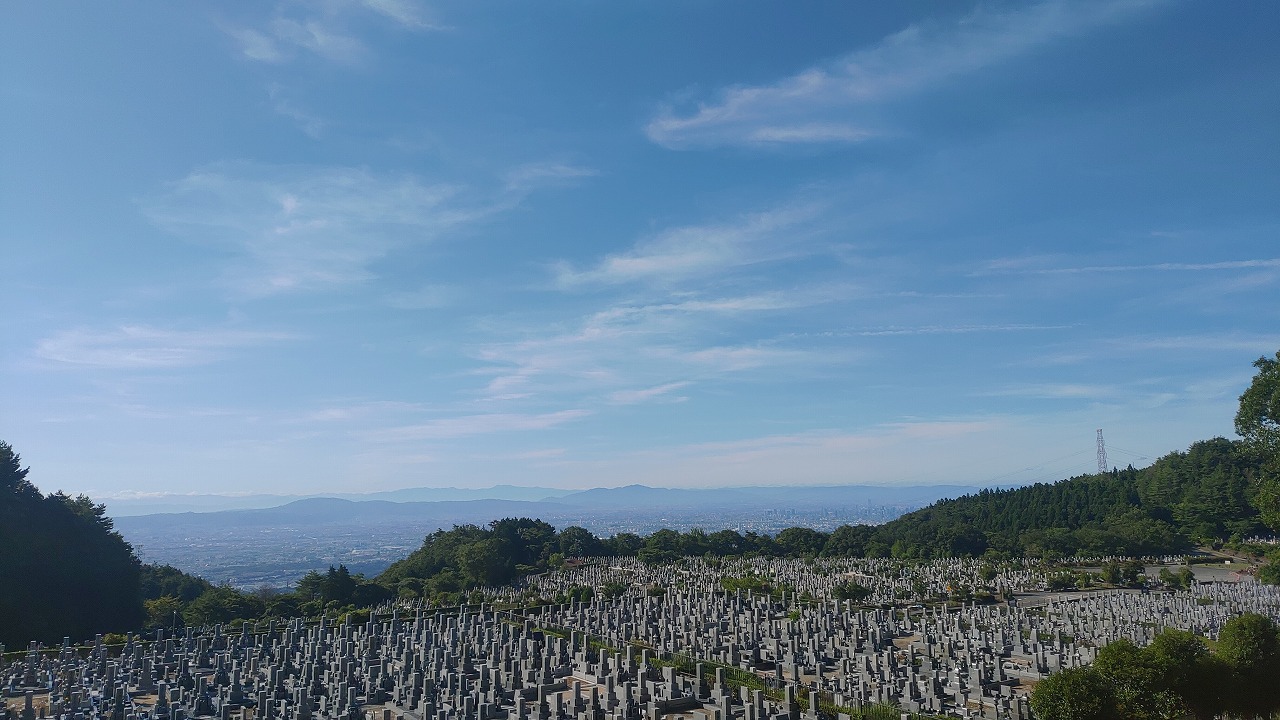 11区1番墓所から’（南向き）風景