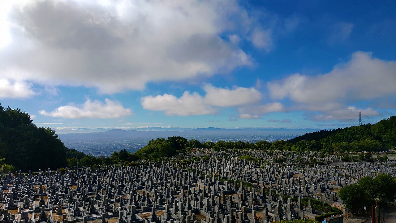 11区1番墓所から’（南向き）風景