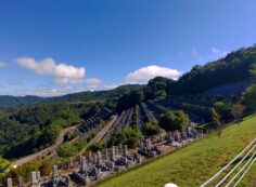 7区3番墓所上段駐車場から風景①