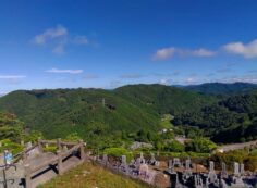 7区3番墓所上段駐車場から風景②