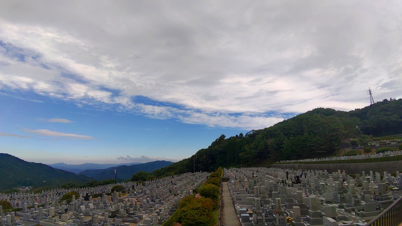 11区7番墓所から（北方向）風景