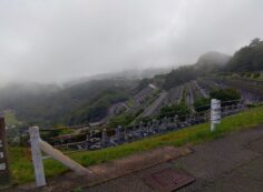 7区3番墓所上段駐車場からの風景①