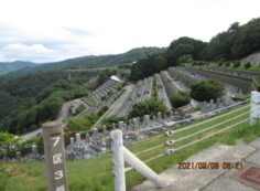 7区3番墓所上段駐車場からの風景①