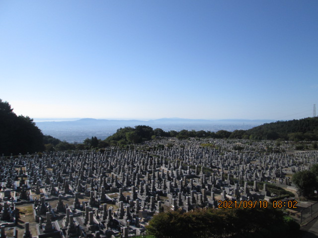 11区1番墓所から（南向き）風景