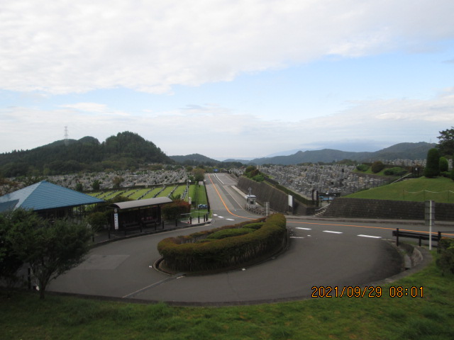 霊園北入り口から風景　18度