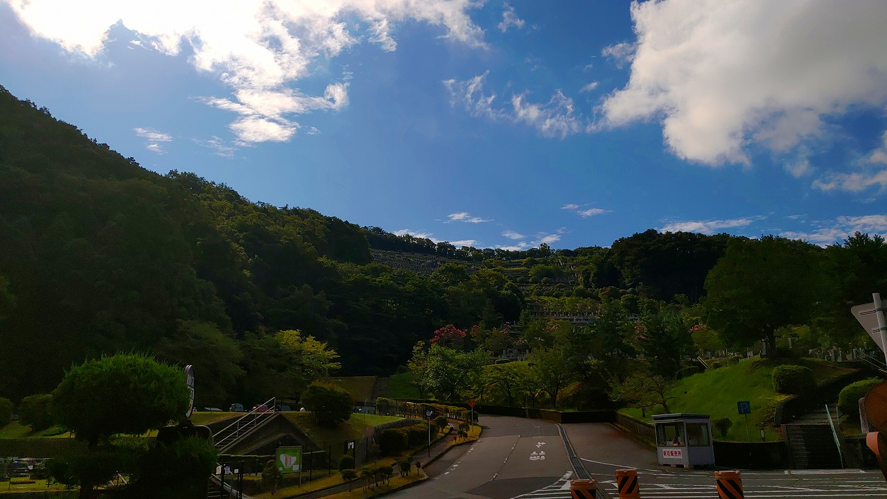 5区バス停からの風景