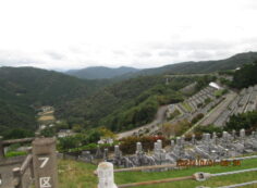 7区3番墓所上段駐車場からの風景①