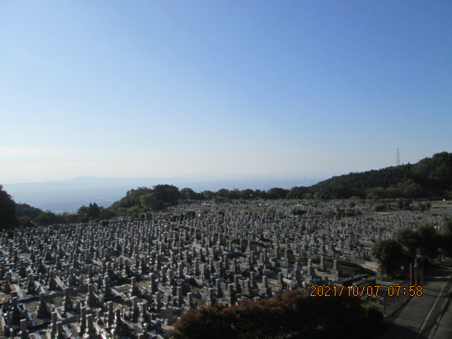 11区1番墓所から（南向き）風景