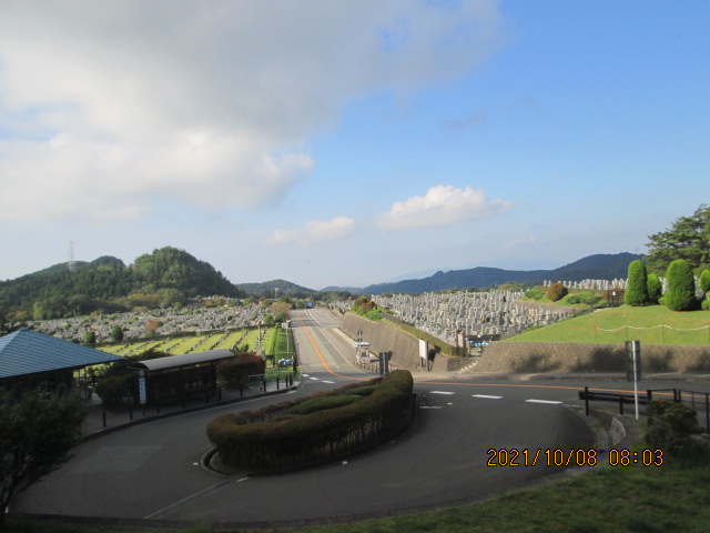 霊園北入り口から風景　17度