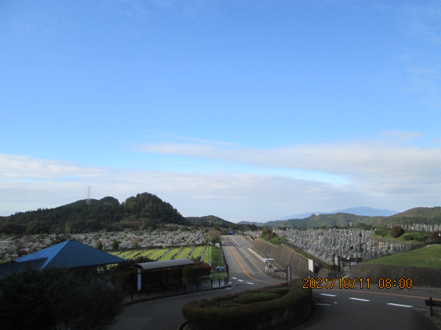 霊園北入り口から風景　19度