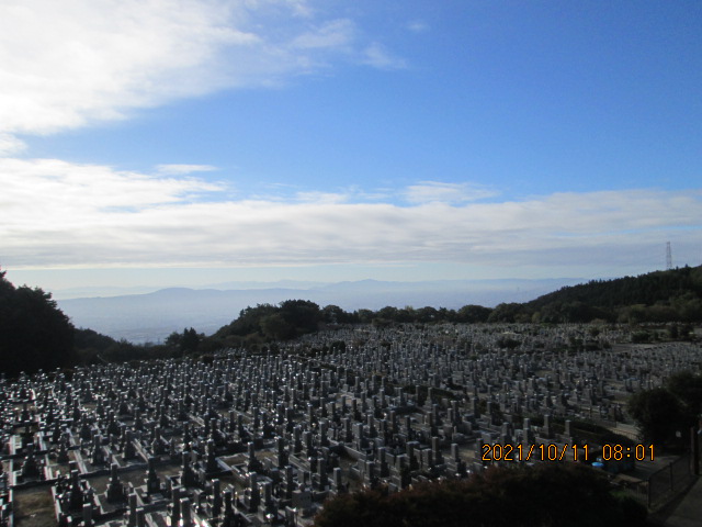 11区1番墓所から（南向き）風景