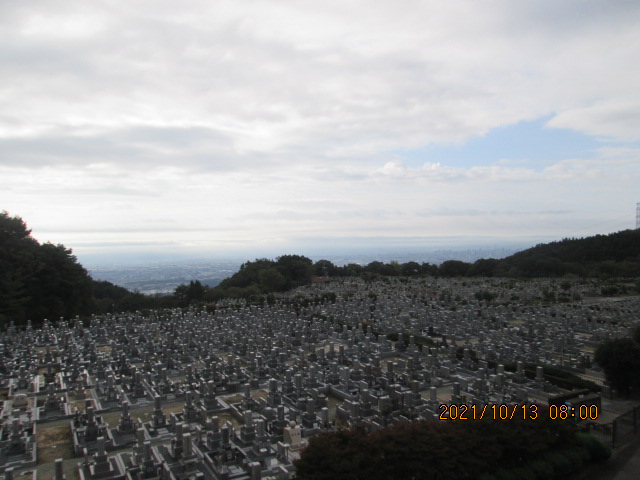 11区1番墓所から（南向き）風景