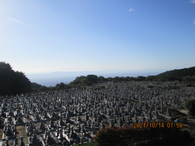 11区1番墓所から（南向き）風景