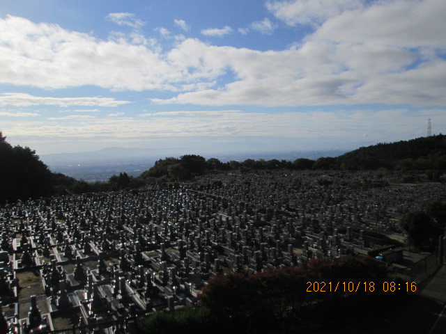 11区1番墓所から（南）風景