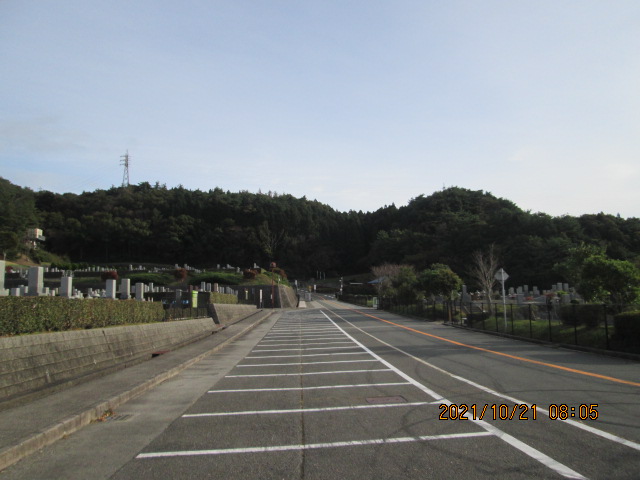 バス通り（北東向）北口バス停方向