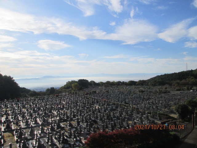 11区1番墓所から（南向き）風景