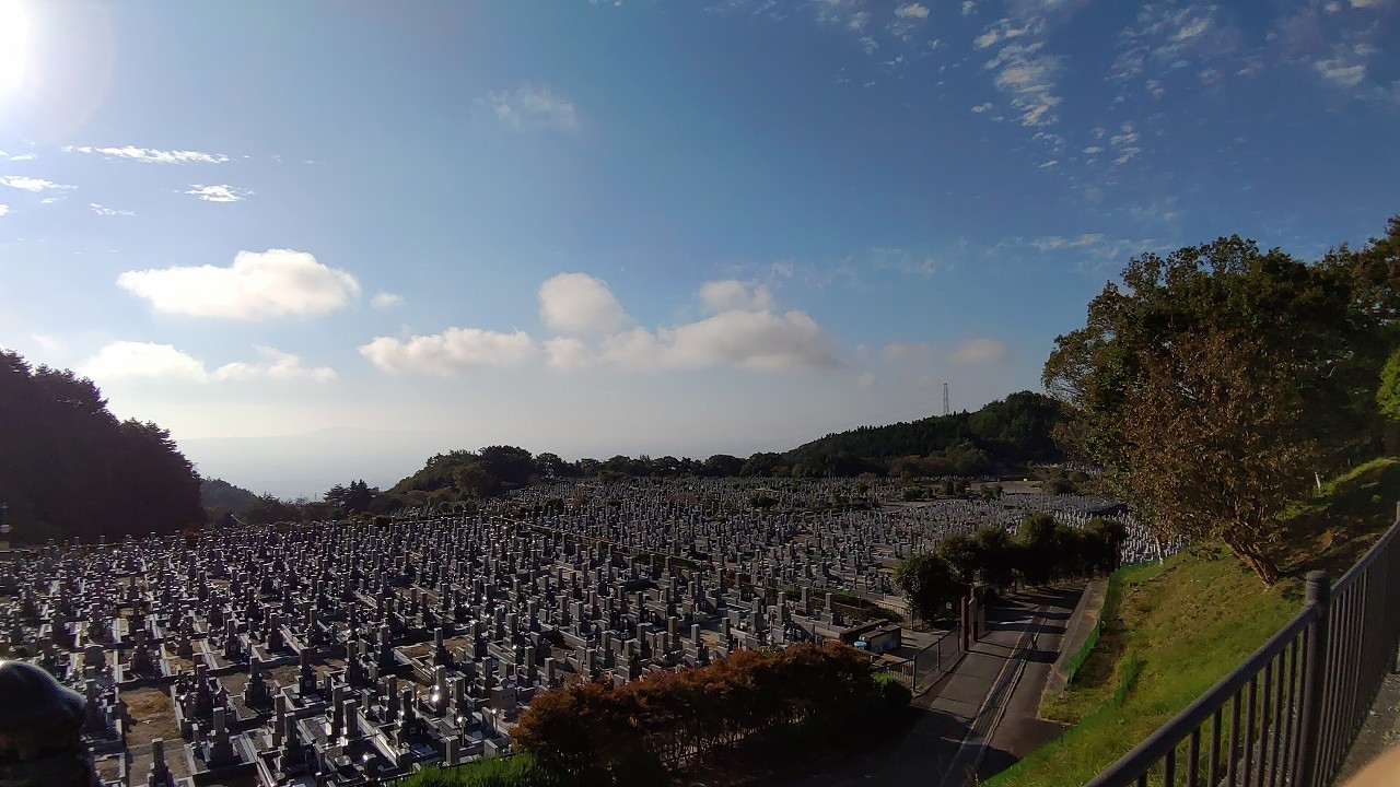 11区1番墓所から’（南向き）風景