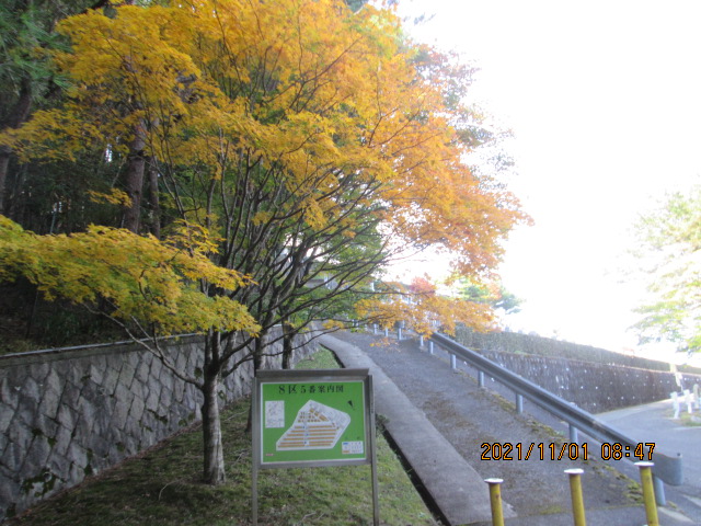 8区5番墓所駐車場風景