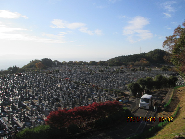 11区1番墓所から（南向き）風景