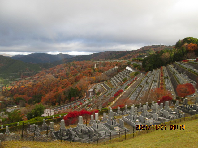 7区3番墓所上段駐車場から風景①