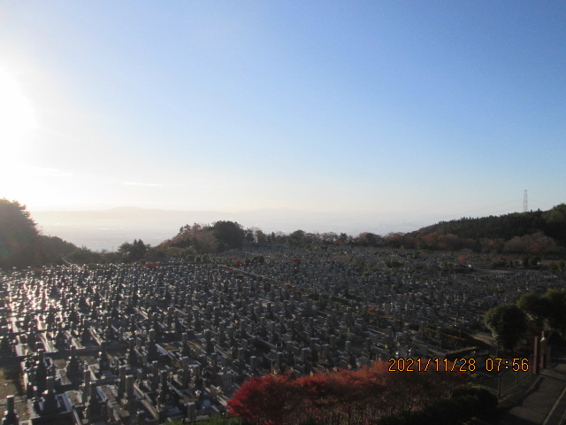 11区1番墓所から（南向き）風景