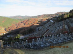 7区3番墓所上段駐車場からの風景①