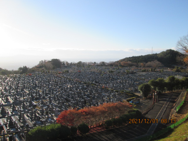 11区1番墓所から（南向き）風景