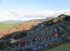 7区3番墓所上段駐車場からの風景①