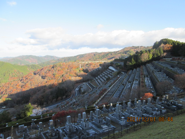 7区3番墓所上段駐車場からの風景①