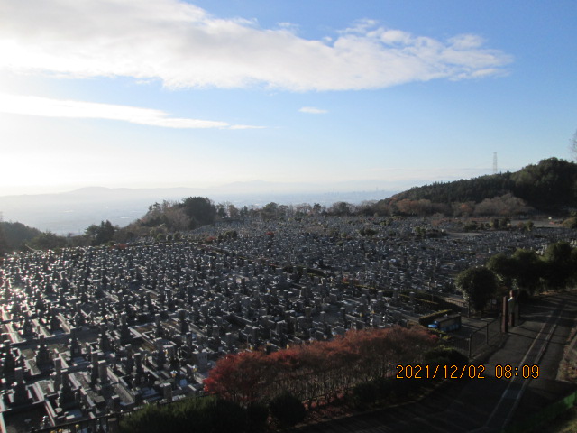 11区1番墓所から（南向き）風景