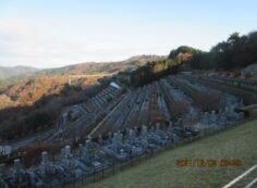 7区3番墓所上段駐車場からの風景①