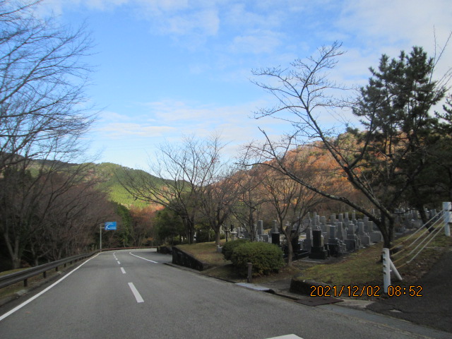 バス通り・5区1番墓所風景