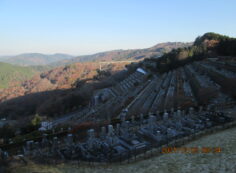 7区3番墓所上段駐車場からの風景